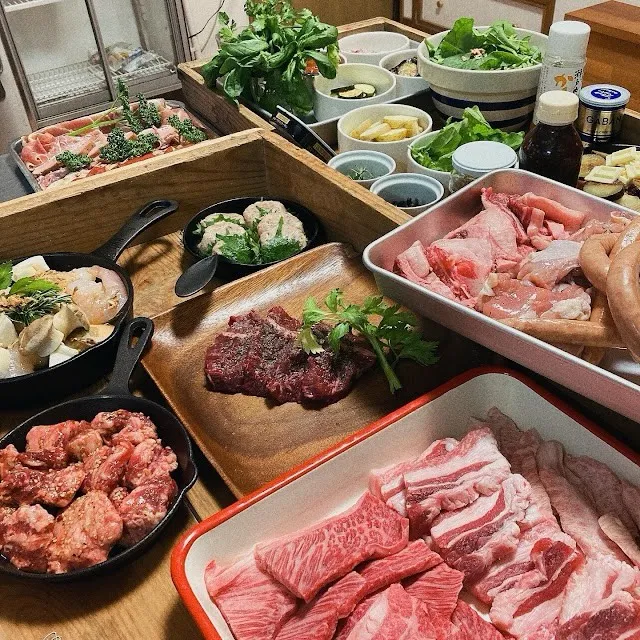 今日はバーベキューとお泊まりのお客様