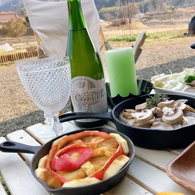 今日はバーベキューとお泊まりのお客様